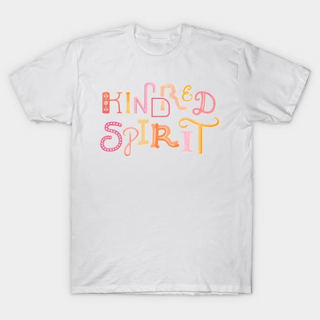 Kindred Spirit (pink) T-Shirt by BumbleBess